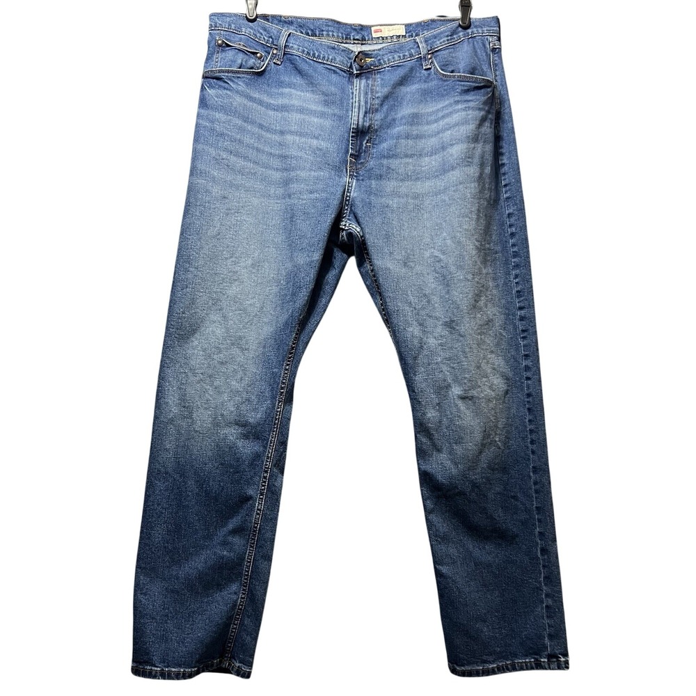 Wrangler Athletic Fit Mens Medium Wash Blue Tapered Leg‎ Jeans 40x30 90ATWHF